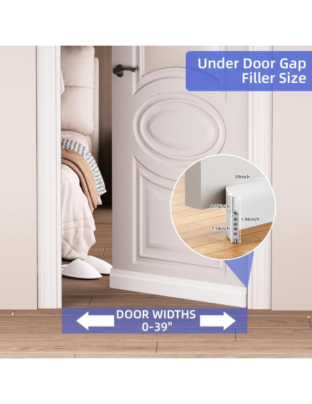 Tapón para Corrientes de Aire ETSSXYSO 99 cm Blanco