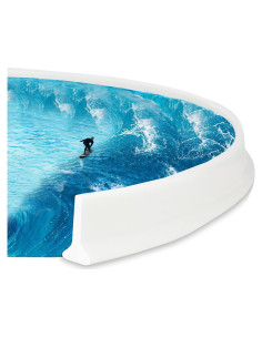 Umbral de Ducha SOZOOM 99 cm Blanco Tipo T Antisalpicaduras