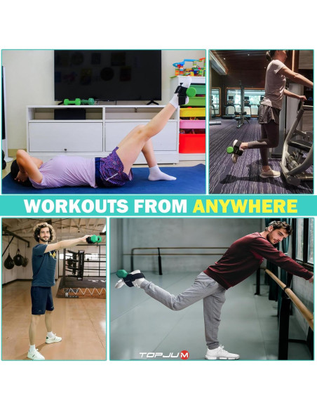 Accesorio de pie para mancuerna TOPJUM - Entrenador de tibiales