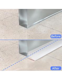 Umbral de Ducha KAYLEINSTER 99 cm Silicona Transparente 2