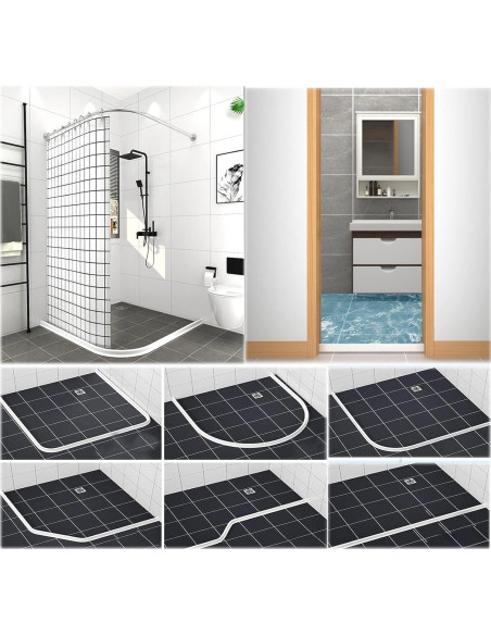 Guardián de Salpicaduras de Agua Ynotus 149.86 cm Blanco