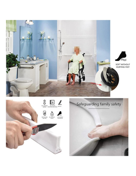 Guardián de Salpicaduras de Agua Ynotus 149.86 cm Blanco