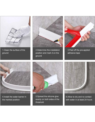 Guardián de Salpicaduras de Agua Ynotus 149.86 cm Blanco