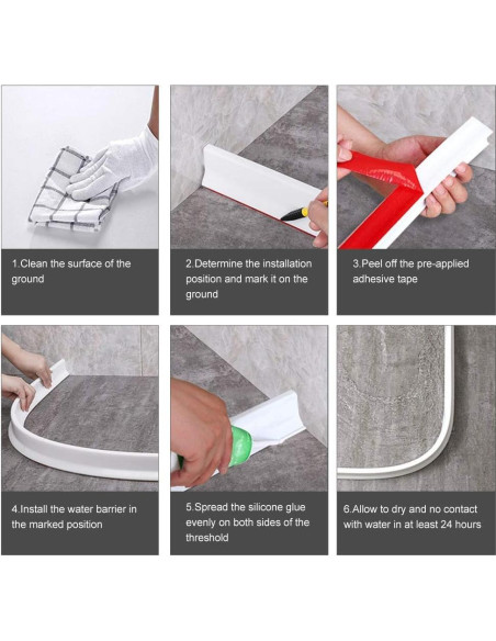 Guardián de Salpicaduras de Agua Ynotus 149.86 cm Blanco