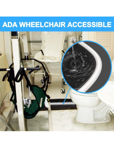 Dique de Ducha Plegable Duzzy 170 cm Blanco Accesible