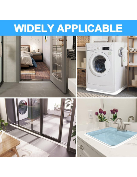 Dique de Ducha Plegable Duzzy 170 cm Blanco Accesible