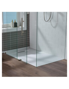 Base de Ducha Woodbridge 152,4 x 80,01 cm Sin Umbral Blanco