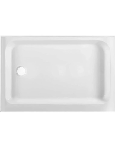 Base de Ducha Acrílica Doble Umbral 106x76 cm Antideslizante