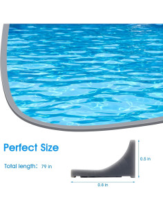 Umbral de Ducha Windspeed 200 cm Autoadhesivo Gris 2