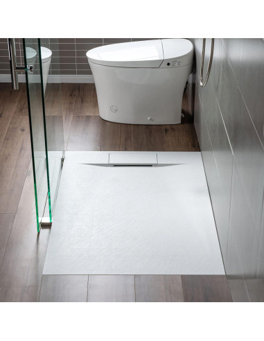 Base de Ducha Woodbridge 80 x 120 cm Sin Umbral Blanco