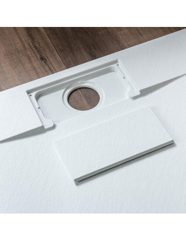 Base de Ducha Woodbridge 80 x 120 cm Sin Umbral Blanco