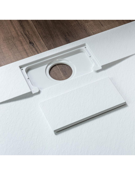 Base de Ducha Woodbridge 80 x 120 cm Sin Umbral Blanco