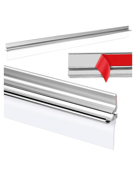 Riel de Goteo para Puerta de Ducha PRERUICHI 81,28 cm Cromo