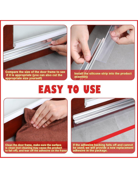 Riel de Goteo para Puerta de Ducha PRERUICHI 81,28 cm Cromo