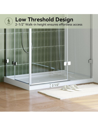 Base de Ducha Rectangular HOROW 121,9x81,3 cm Antideslizante