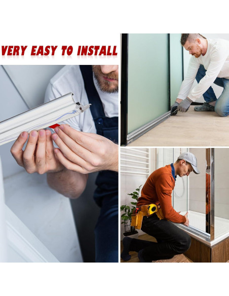 Riel de Goteo para Puerta de Ducha PRERUICHI 81,28 cm Cromo