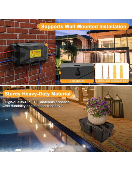 Caja de Conexión Eléctrica Impermeable Preciva 26x15x9cm