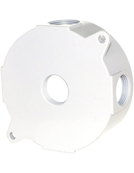 Caja Redonda Impermeable Sigma 3/4" 5 Agujeros Blanca Caja Redonda Impermeable Sigma 3/4" 5 Agujeros Blanca