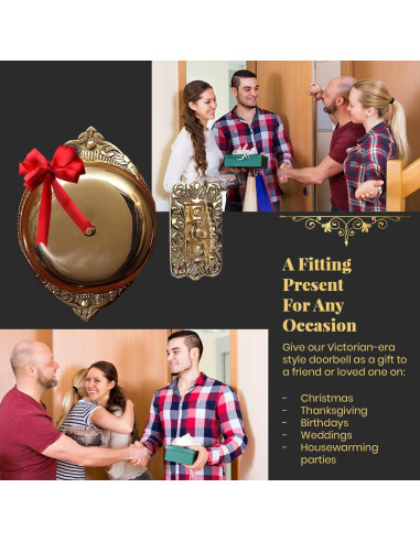 Timbre de Puerta Antiguo A29 Lacado Pulido Vintage