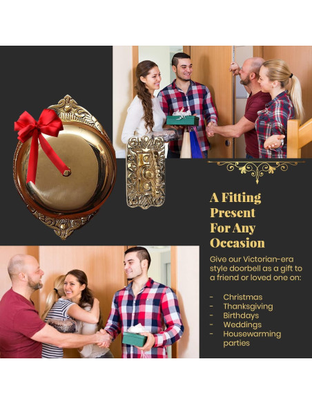 Timbre de Puerta Antiguo A29 Lacado Pulido Vintage