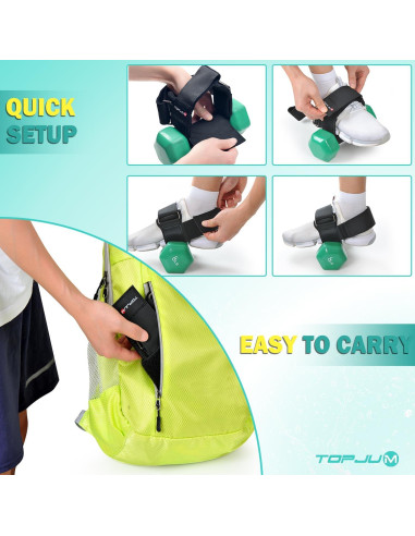 Accesorio de pie para mancuerna TOPJUM - Entrenador de tibiales