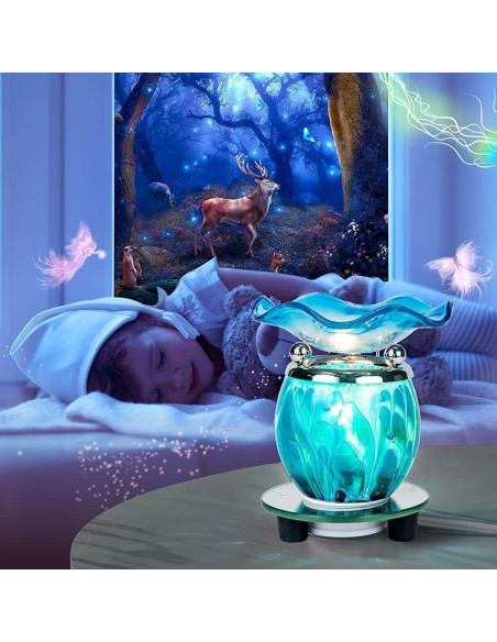 Calentador de Aceite HUNANBANG 50W 100ml Eléctrico Azul