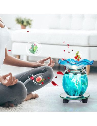 Calentador de Aceite HUNANBANG 50W 100ml Eléctrico Azul