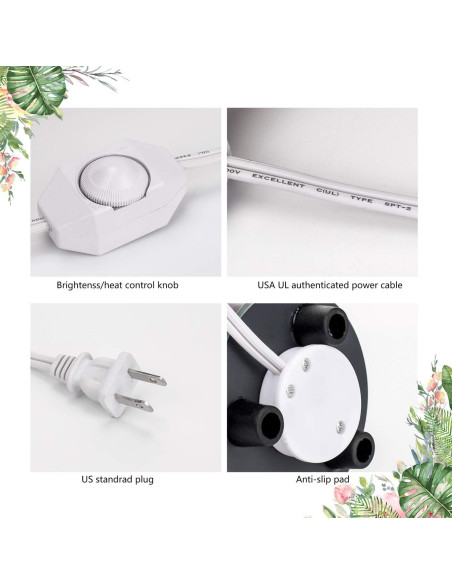 Calentador de Aceite HUNANBANG 50W 100ml Eléctrico Azul