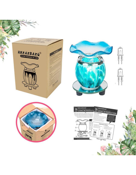 Calentador de Aceite HUNANBANG 50W 100ml Eléctrico Azul