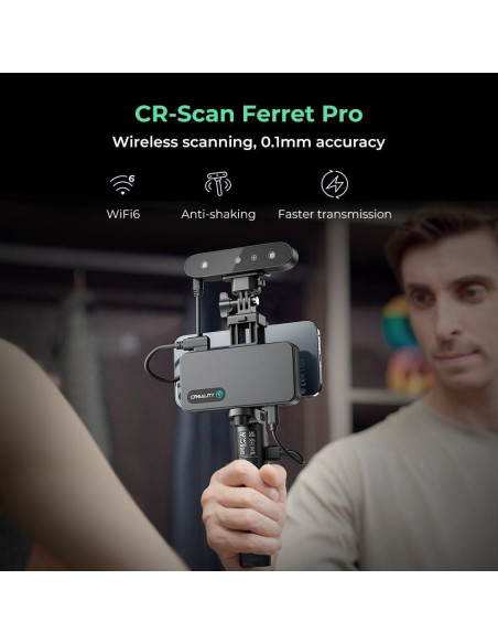 Escáner 3D Creality CR-Scan Ferret Pro Portátil 0.1mm