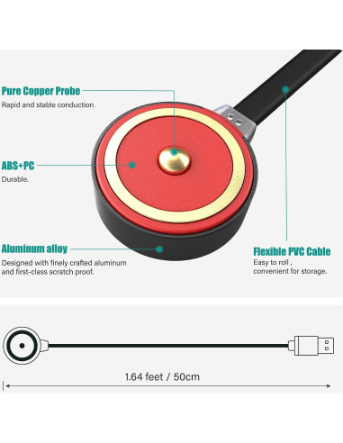 Cargador Magnético TUSITA MCC3 para Linternas Olight - 50cm