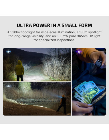 Linterna EDC OLIGHT Oclip Ultra 530 Lúmenes Recargable