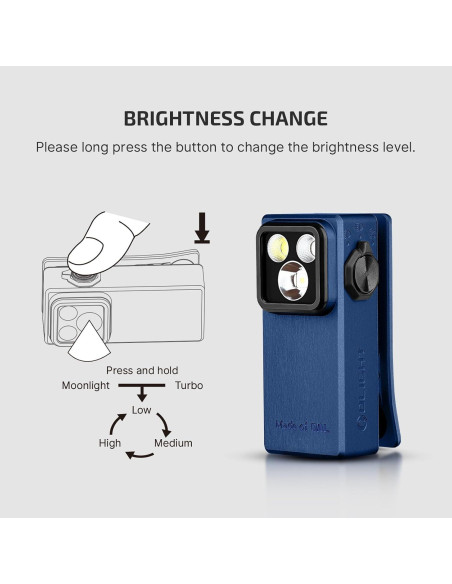 Linterna EDC OLIGHT Oclip Ultra 530 Lúmenes Recargable