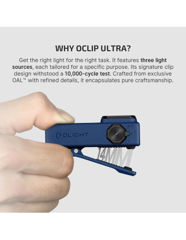 Linterna EDC OLIGHT Oclip Ultra 530 Lúmenes Recargable