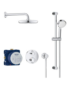 Juego de Ducha Termostático GROHE Grohtherm Cube 210 Cromo