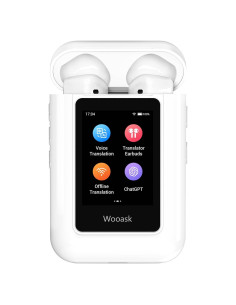 Auriculares Traductor AI Wooask A8 con Pantalla Táctil