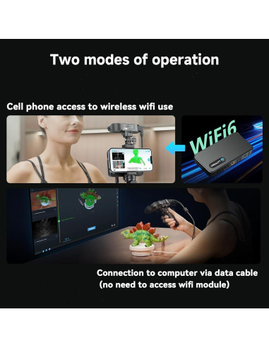 Escáner 3D Creality Ferret Pro con soporte giratorio 20cm