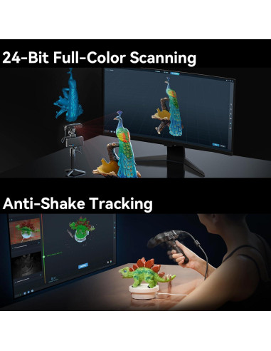 Escáner 3D Creality Ferret Pro con soporte giratorio 20cm