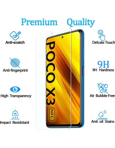Protector de Pantalla KELOLIN 3 Unidades para Xiaomi Poco X3 2