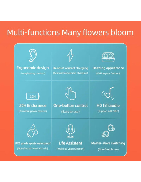 Auriculares Inalámbricos Bluetooth V5.1 Xiaomi Redmi Note 9 Pro