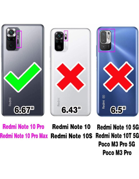 Funda billetera Furiet para Xiaomi Redmi Note 10 Pro Oro Rosa