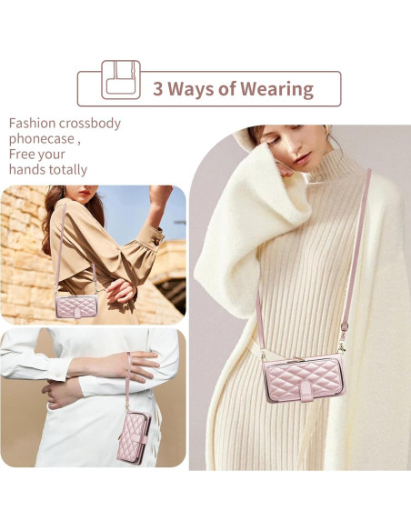 Funda billetera Furiet para Xiaomi Redmi Note 10 Pro Oro Rosa