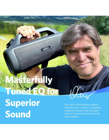 Altavoz Bluetooth EarFun UBOOM X 80W Estéreo IP67 RGB 30H