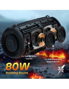 Altavoz Bluetooth Tribit StormBox Lava 80W IP67 24H 2