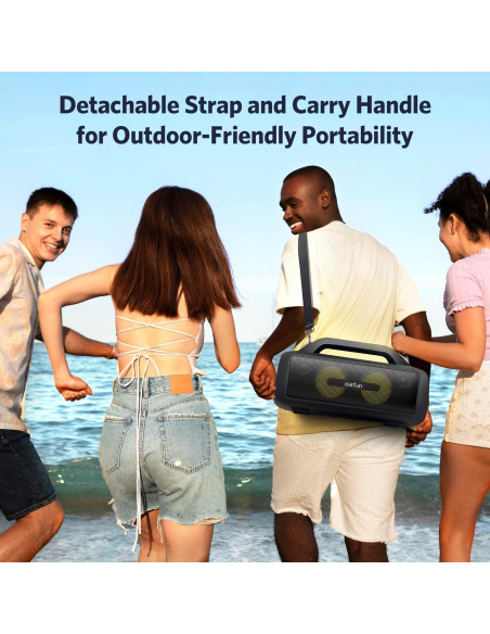 Altavoz Bluetooth EarFun UBOOM X 80W Estéreo IP67 RGB 30H Altavoz Bluetooth EarFun UBOOM X 80W Estéreo IP67 RGB 30H