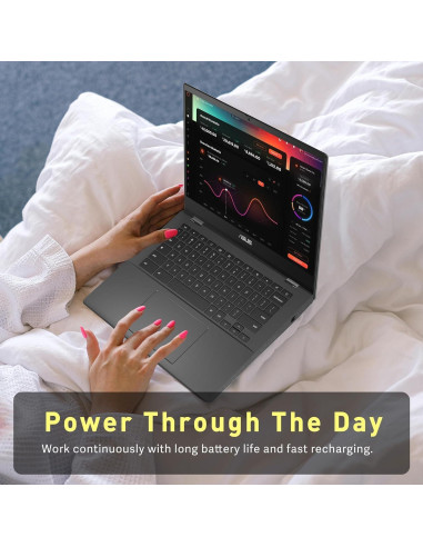 ASUS Chromebook 14" - 8 núcleos MediaTek - 4GB RAM - 192GB