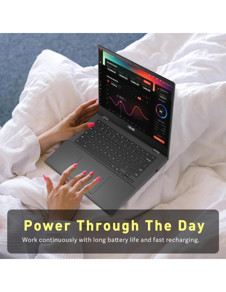 ASUS Chromebook 14" - 8 núcleos MediaTek - 4GB RAM - 192GB