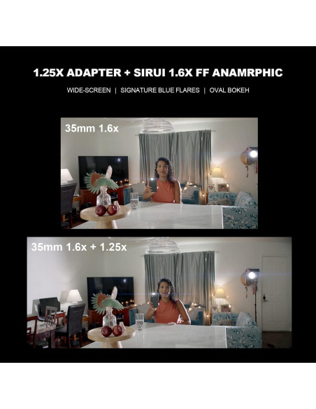 Adaptador Anamórfico SIRUI 1.25x T2.9 para Lentes 82mm