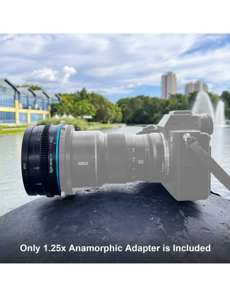 Adaptador Anamórfico SIRUI 1.25x T2.9 para Lentes 82mm
