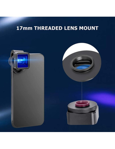 Lente Anamórfico 1.55X Leshareselect para iPhone/Android